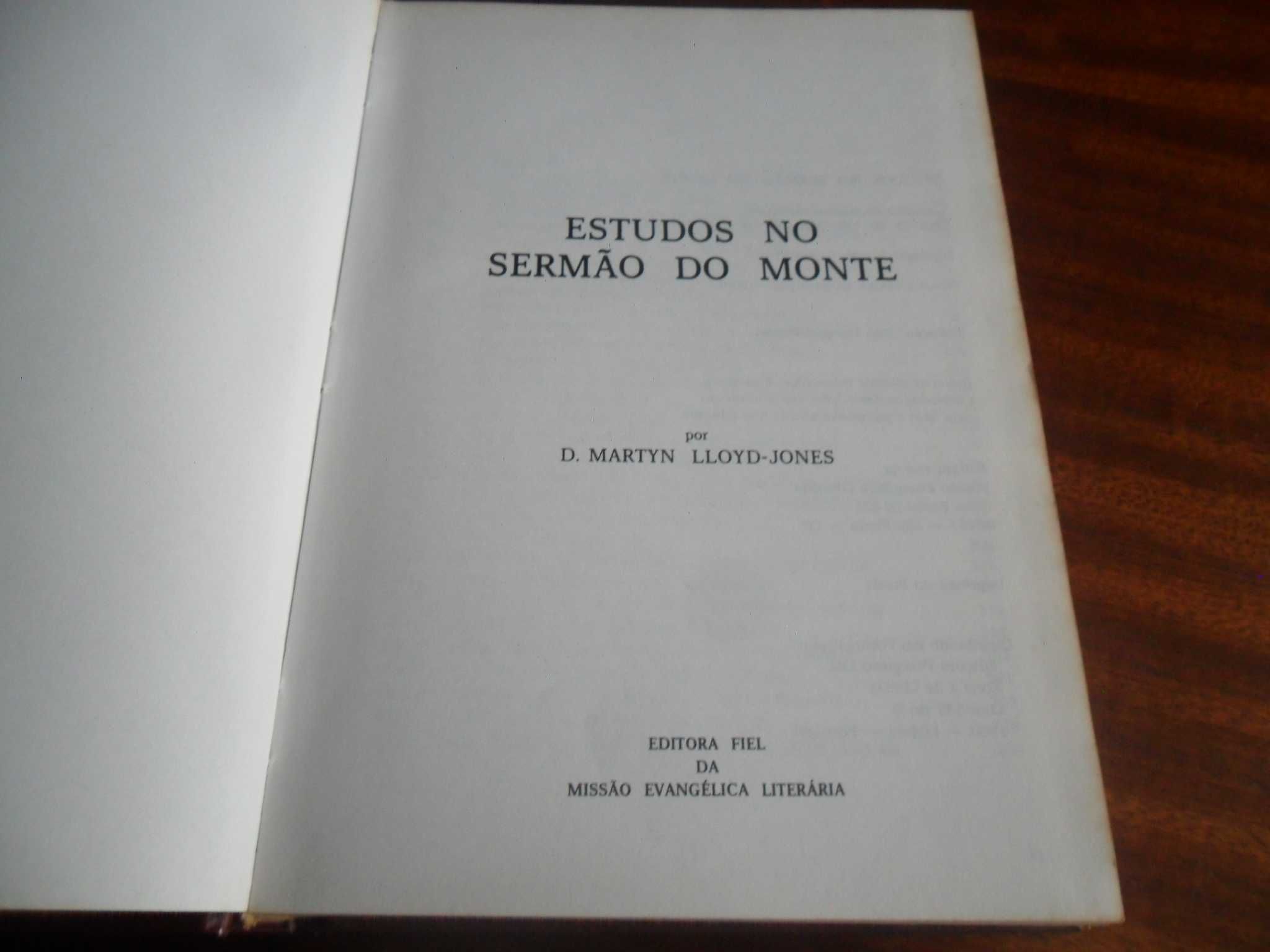 "Estudos no Sermão do Monte" de D. Martyn Lloyd Jones - 1ª Edição 1984