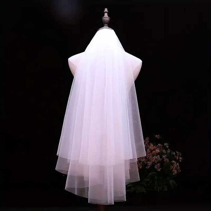 Welon ślubny biały