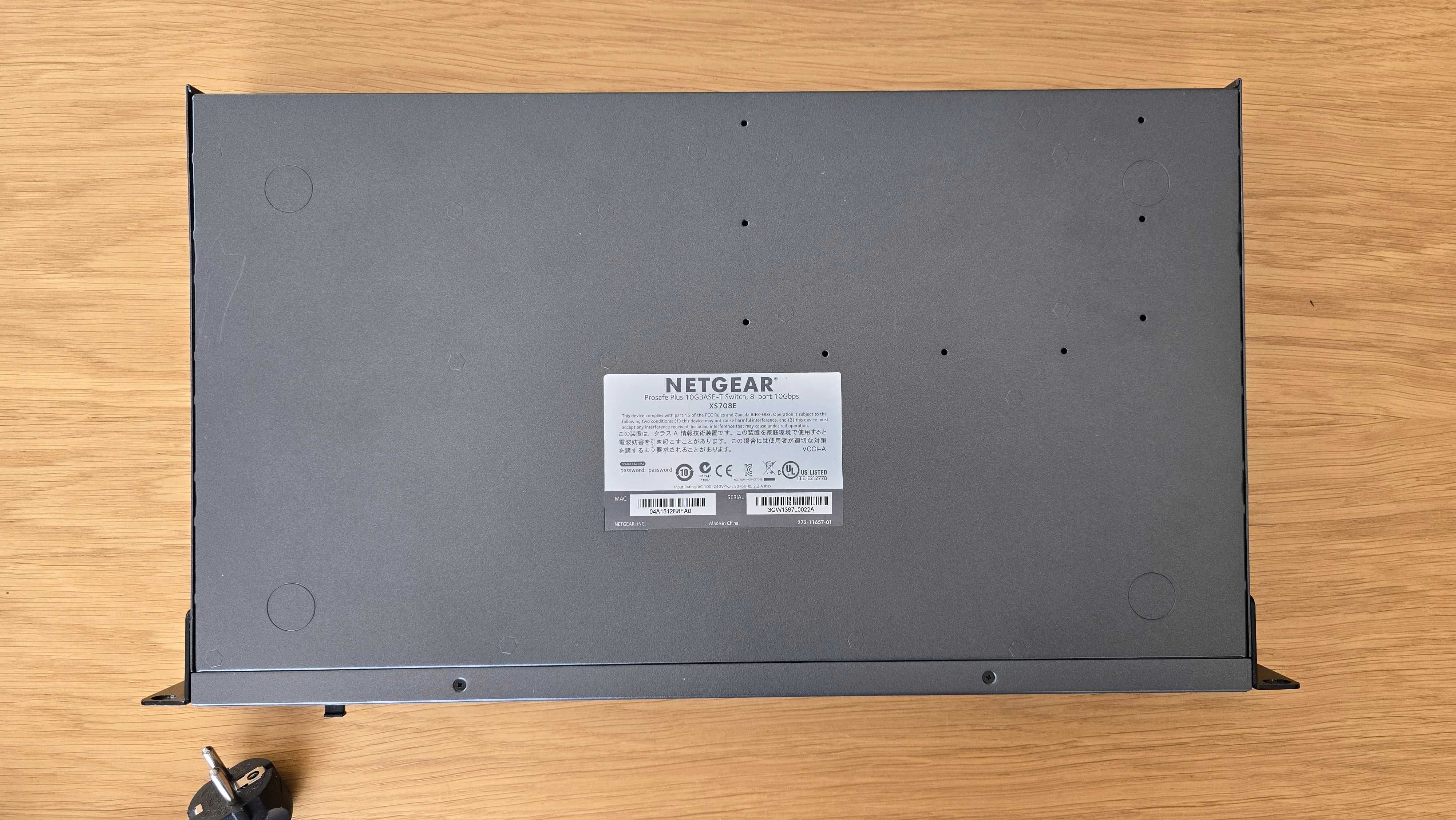 Netgear Prosafe XS708E switch 10Gbit