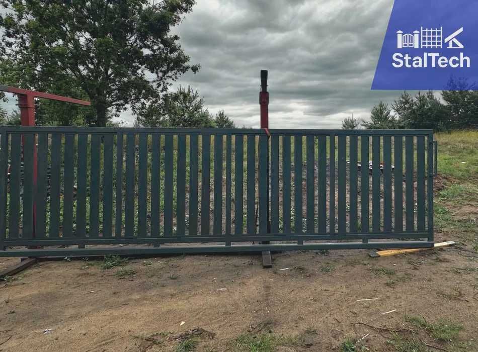 Brama wjazdowa palisadowa przesuwna / dwuskrzydłowa P-80