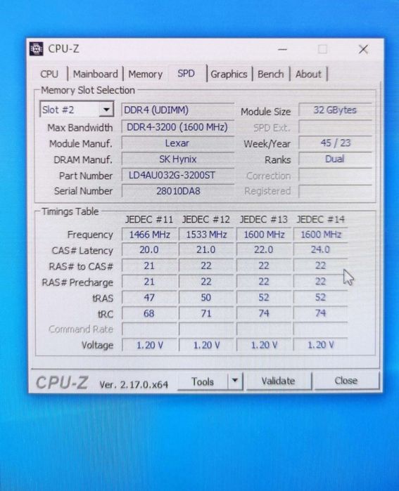 Lexar 32GB 3200MHz DDR4 CL22 RAM do PC