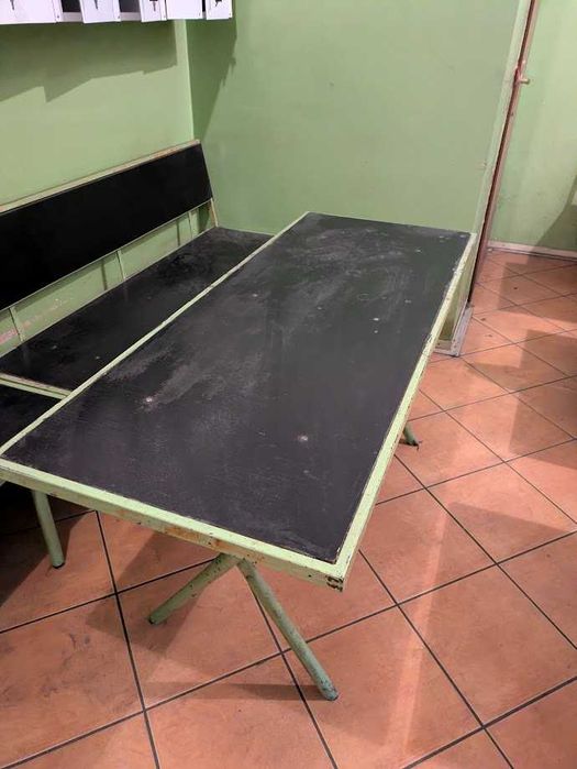 Stół + ławki do jadalni pracowniczej