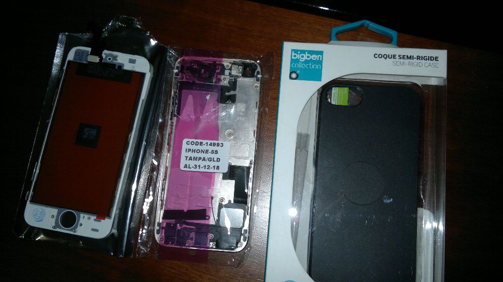 iphone 5S visor,carcaça completa,capa rigida e pelicula