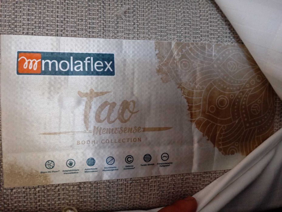 Colchão MOLAFLEX Bodhi Tao Memosense 140×190 + Estrado Branco