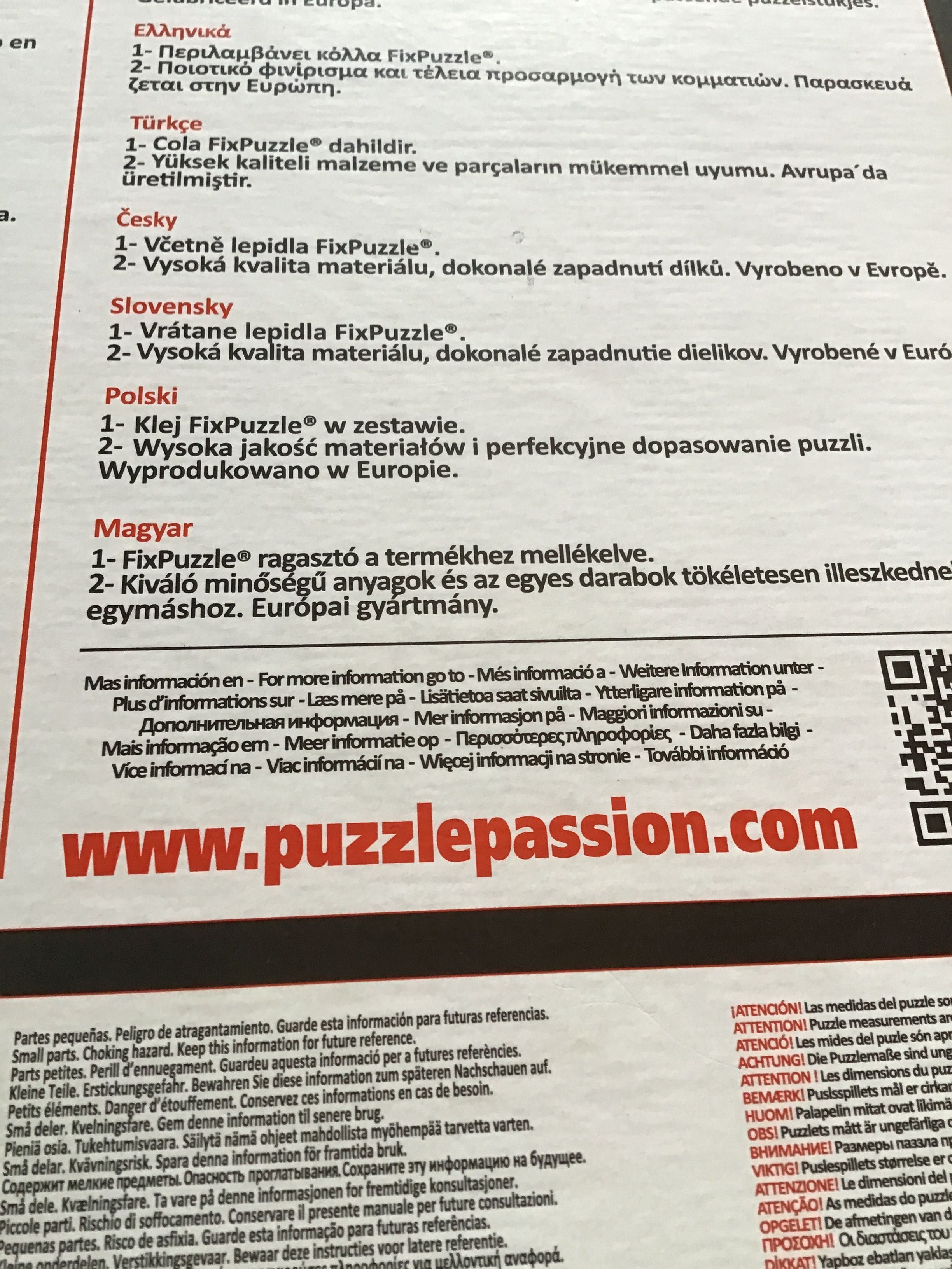 Puzzle 500 elementòw.