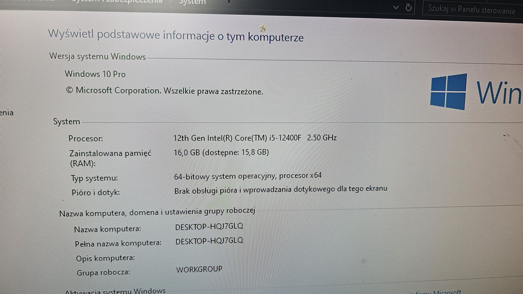 Komputer PC i5 12400f gtx1060