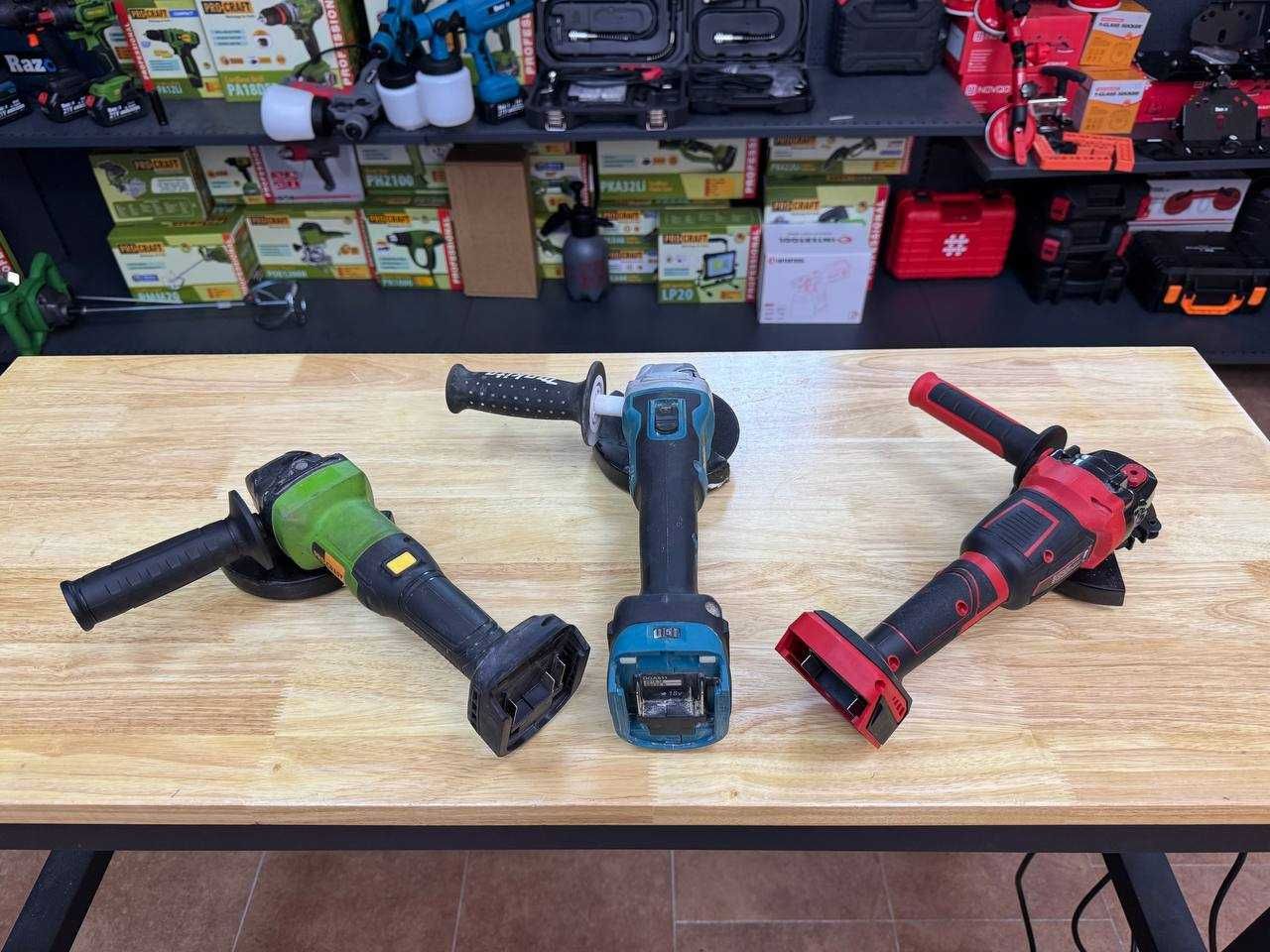 УШМ Makita,Procraft,Razor,Безщеточные болгарки 125регулировка оборотов
