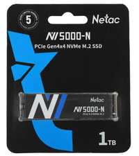 SSD Netac NV5000 1TB PCIe 4.0 3D NAND 5000/4400mb/s Новый Гарантия