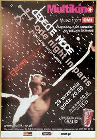 Depeche Mode One Night In Paris Multikino plakat reklamowy