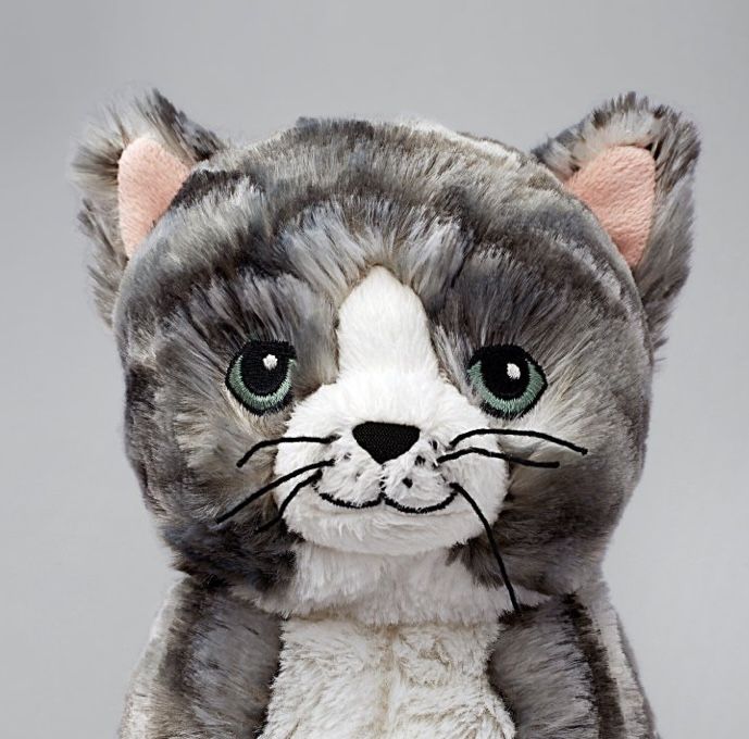 IKEA мʼяка іграшка котик LILLEPLUTT сірий