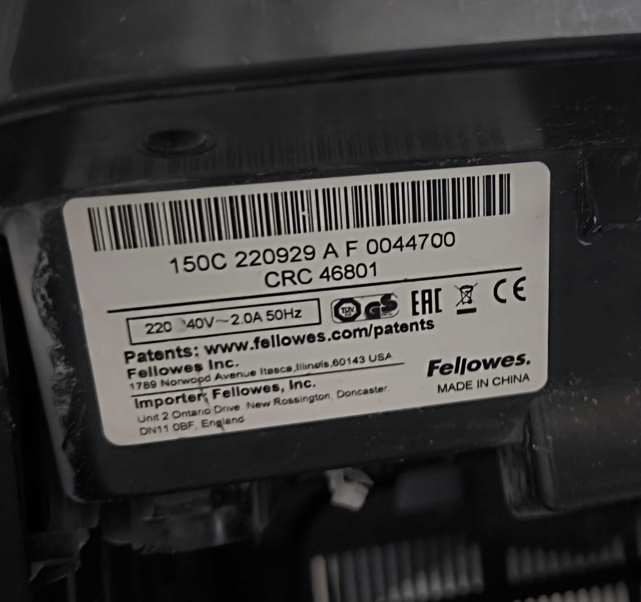 Niszczarka Fellowes AUTOMAX 150C - AUTOMATYCZNA do 150 kartek podajnik