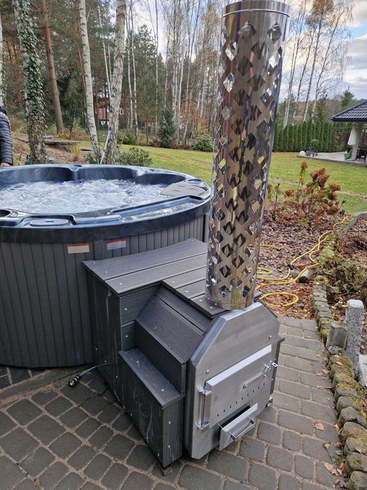 Jacuzzi ogrodowe zimowe SPA Balboa 220x210 cm Akryl Piec