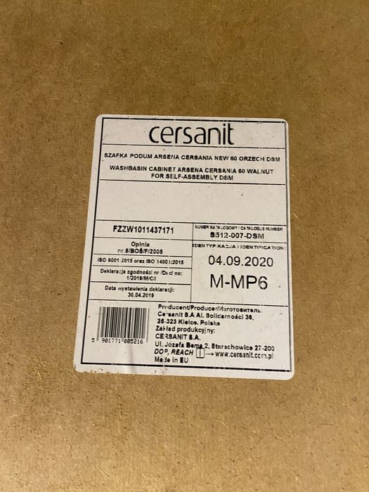 Szafka Cersanit pod umywalkę- Arsena