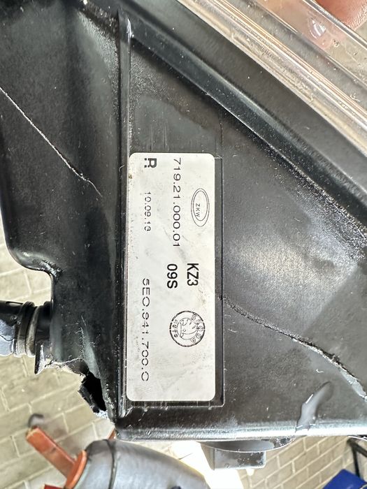 Дзеркало бічне праве ліве Шкода Октавія А7 зеркало Octavia A7 сіре