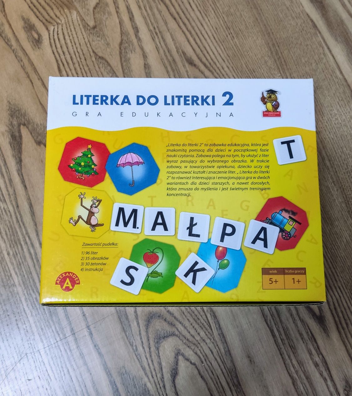 Dwie gry edukacyjne - do nauki literek i czytania - od 5 lat
