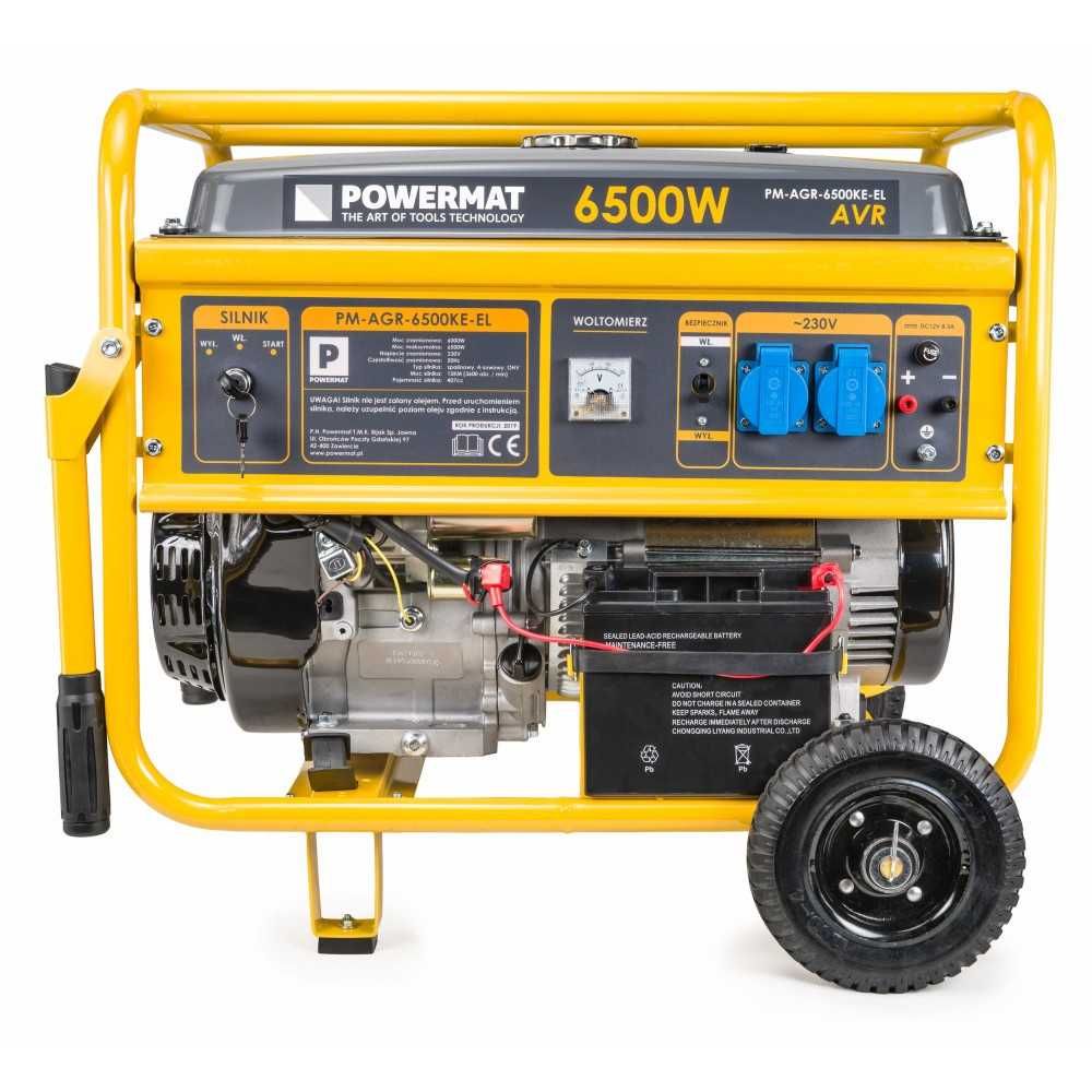 Generator prądu 13KM Agregat prądotwórczy PM-AGR-6500M-EL