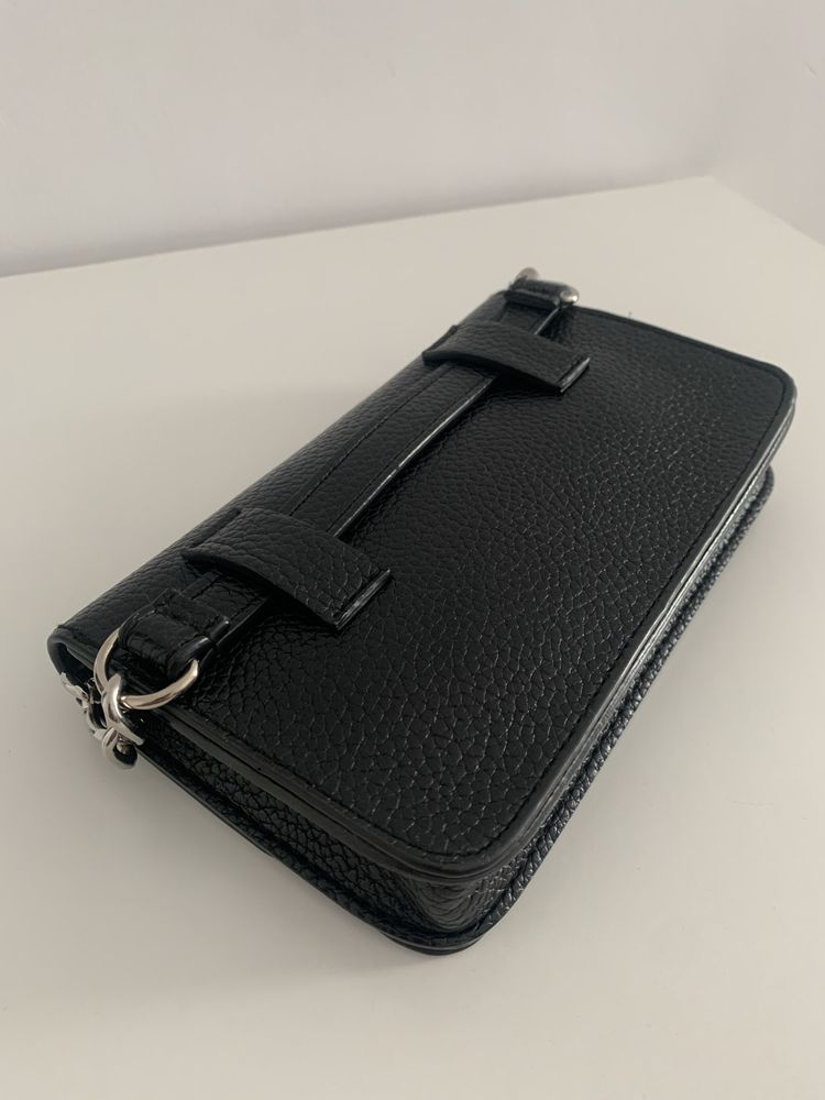 DKNY Donna Karan New York crossbody torebka na łańcuszku czarna