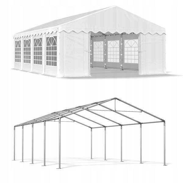 Павильон садовый палатка гараж BASIC 4 х 4 х 3,1 м / 240 г/м² 16 м²