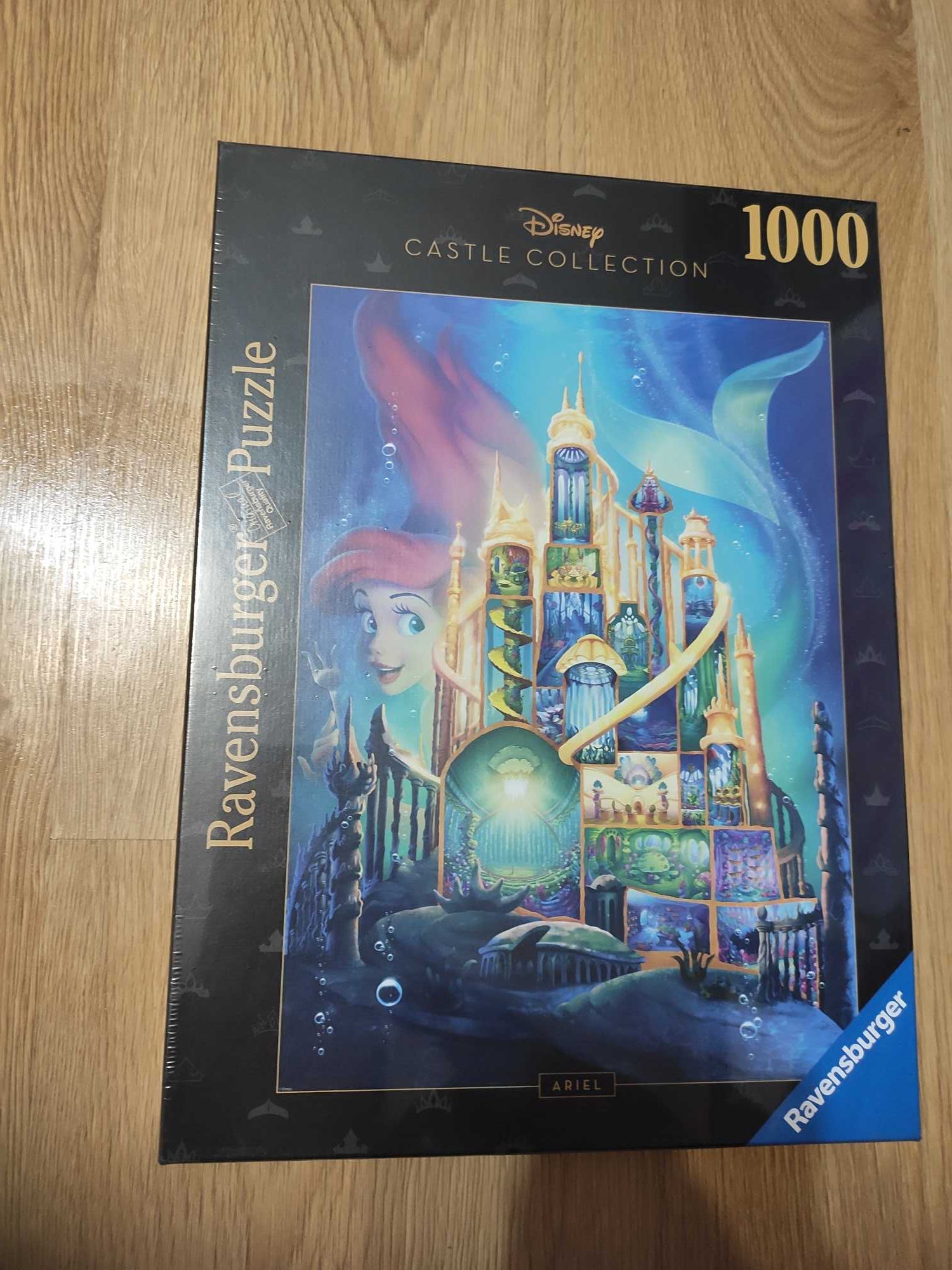 Nowe puzzle 1000 zamki Disneya/Arielka/Mała syrenka