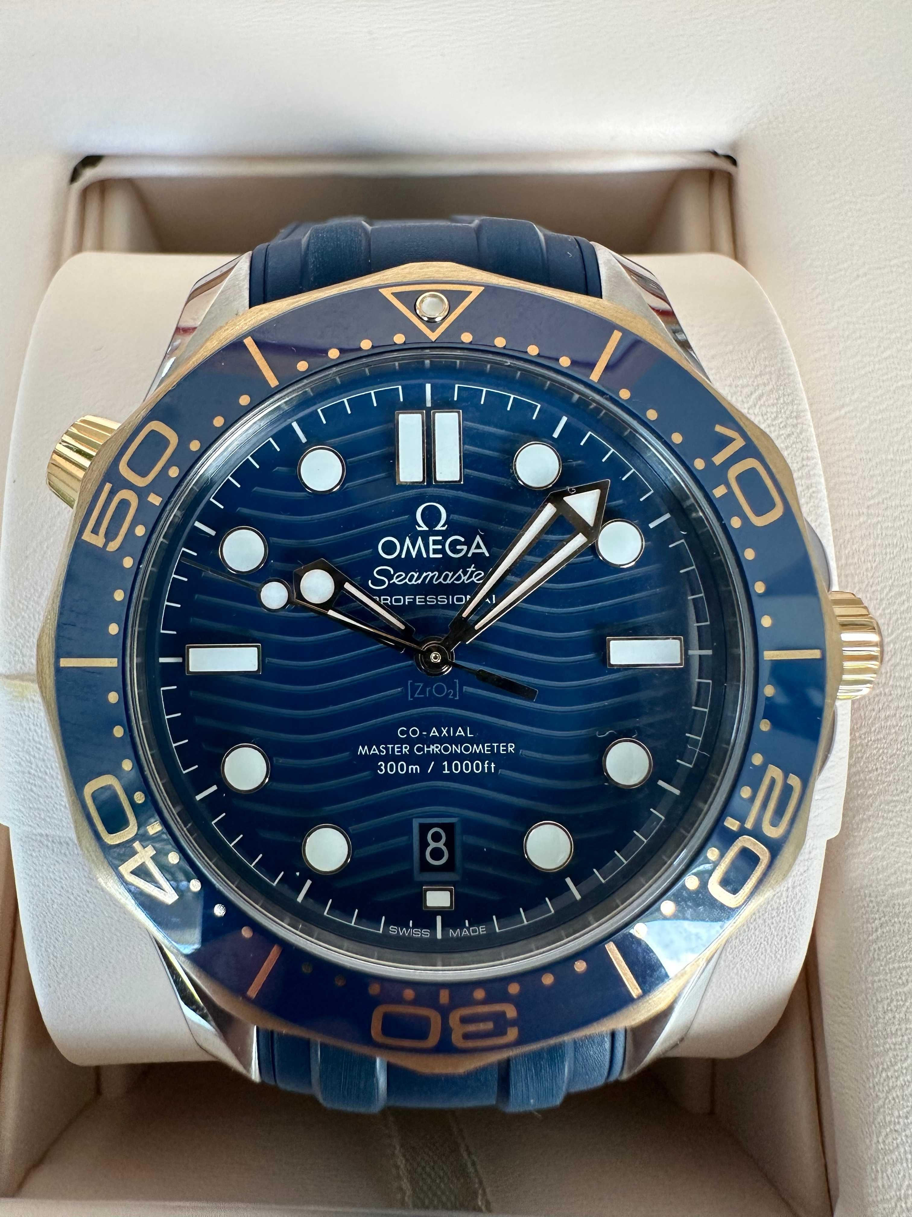 Omega Seamaster Diver 300M Stal Złoto 18K