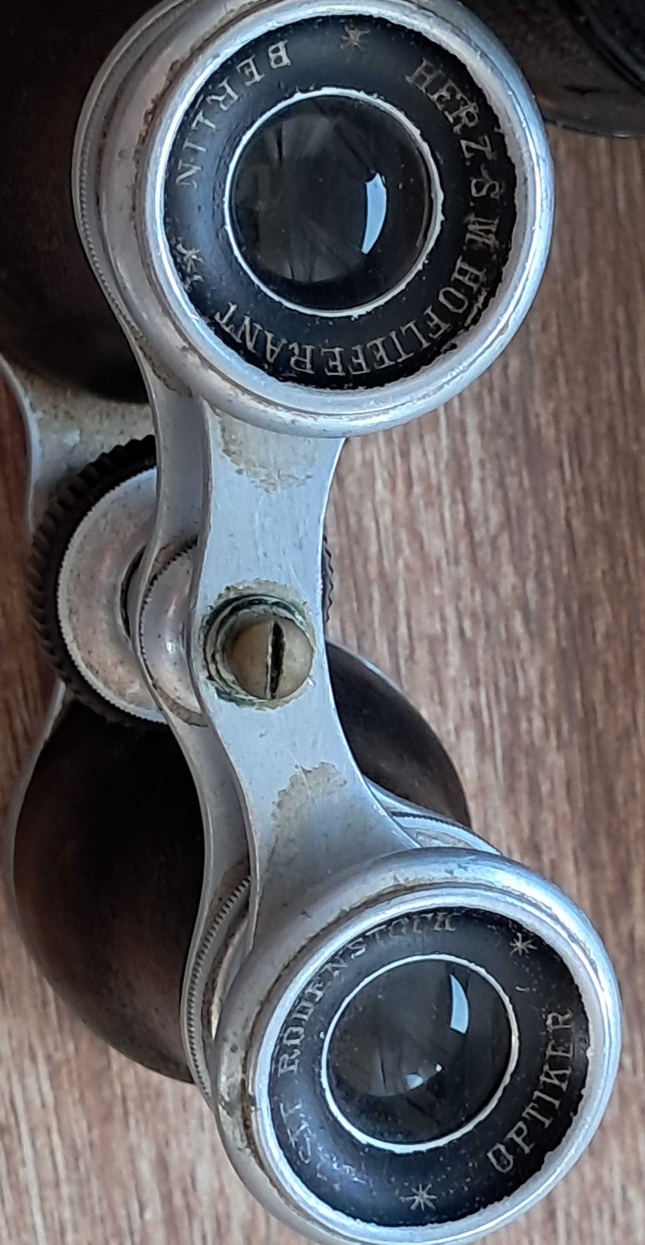 Zestaw 7 starych lornetek niemieckich Carl Zeiss itp.