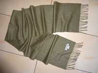 ROYAL SPEYSIDE made in Scotland CASHMERE kaszmirowy zielony szalik