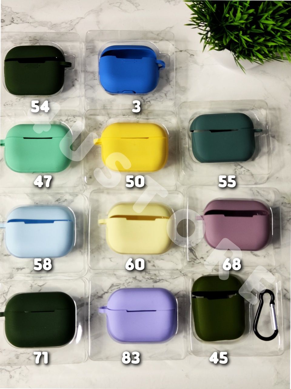 Чехол Silicone на Airpods Pro 2 кейс з карабіном с карабином силикон