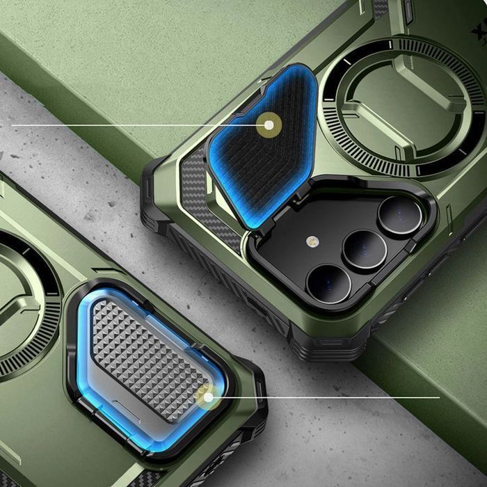 Etui Ochronne Supcase ArmorBox MagSafe na Samsung Galaxy S24 - Zielone