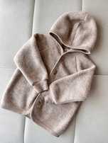 Wełniana kurtka Engel merino Sand beżowa 86/92