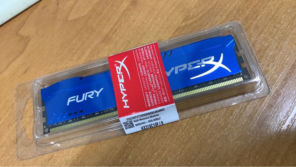 HyperX FURY black, red 8GB, 16gb (2x8gb) DDR3, 1866Mhz. PC3-14900