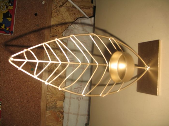 Vende suporte dourado para vela decorativa