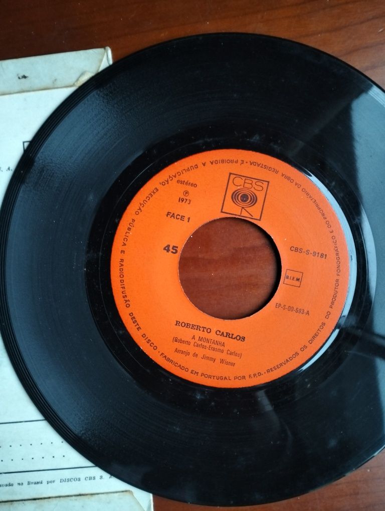 Disco de vinil single Roberto Carlos