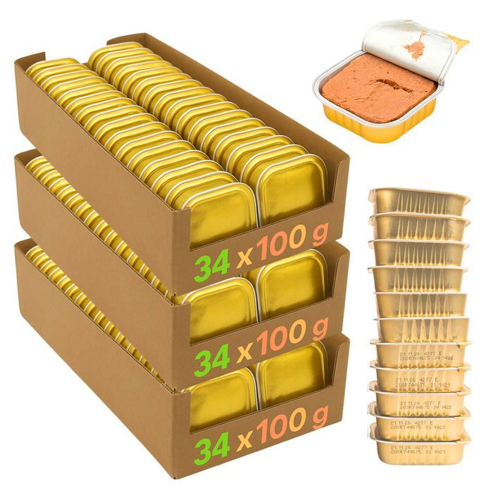 Pakiet 102 Tacki 100G 10,2Kg Karma Mokra Dla Kotów Dorosłych