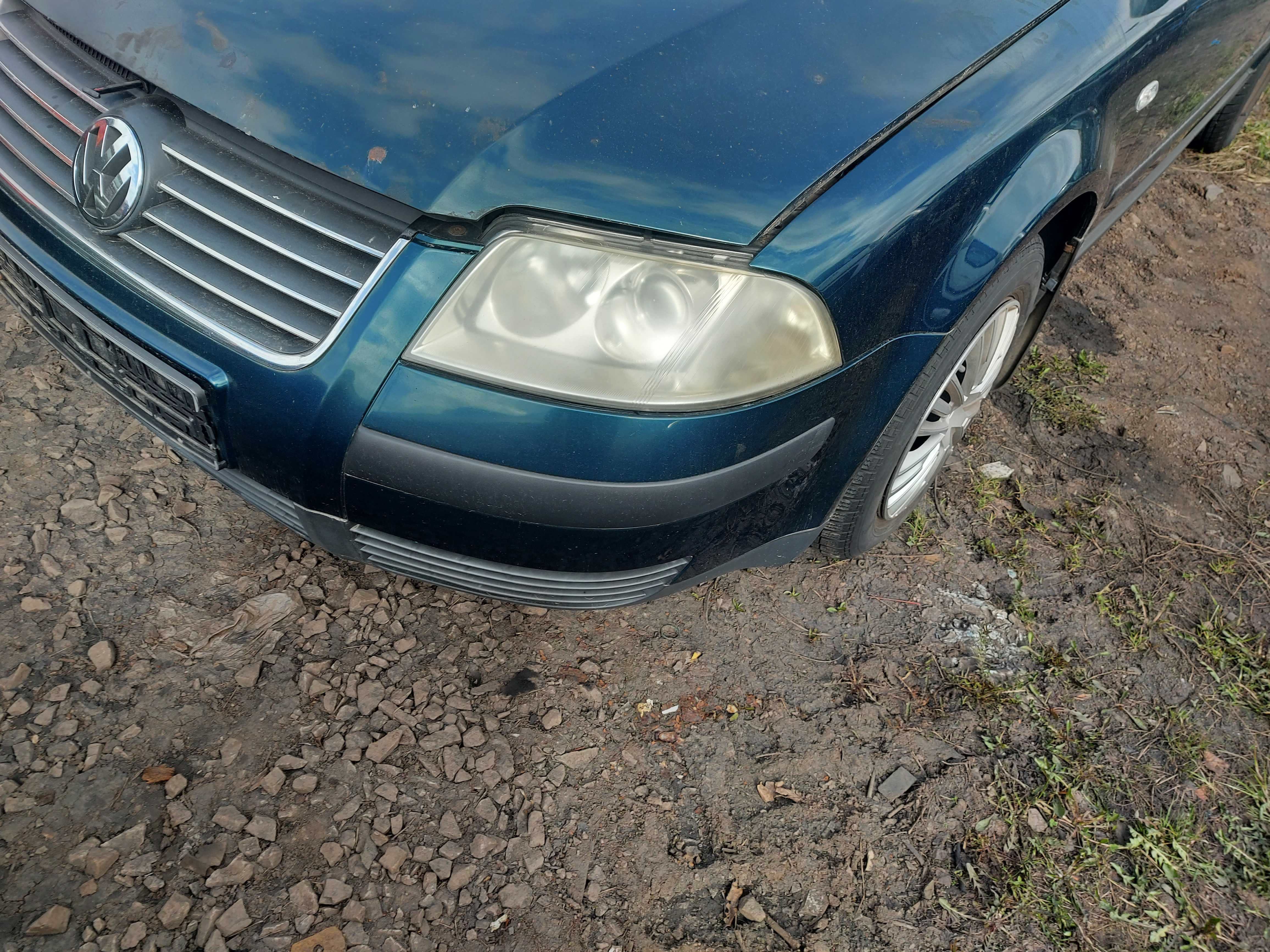 VW Passat B5 Lift zderzak przedni zielony FV transport/dostawa