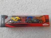 Majorette Trailer Jeep Wrangler z przyczepą i Quadem BOX