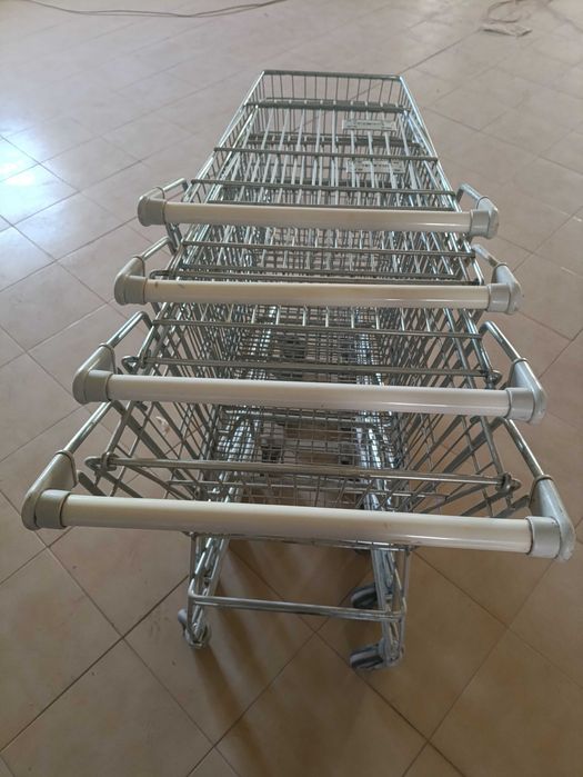Carros supermercado metalizados