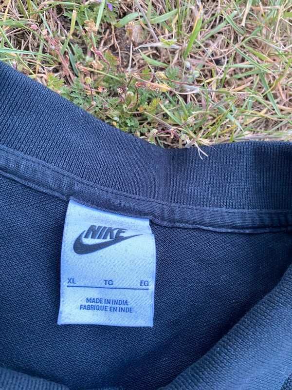 Koszulka męska Polo Nike czarny XL swoosh haft logo streetwear