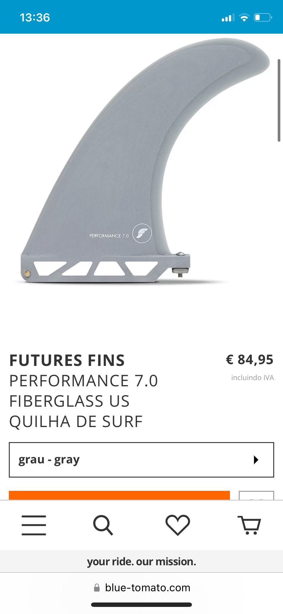 Quilha Single Fin 7'0