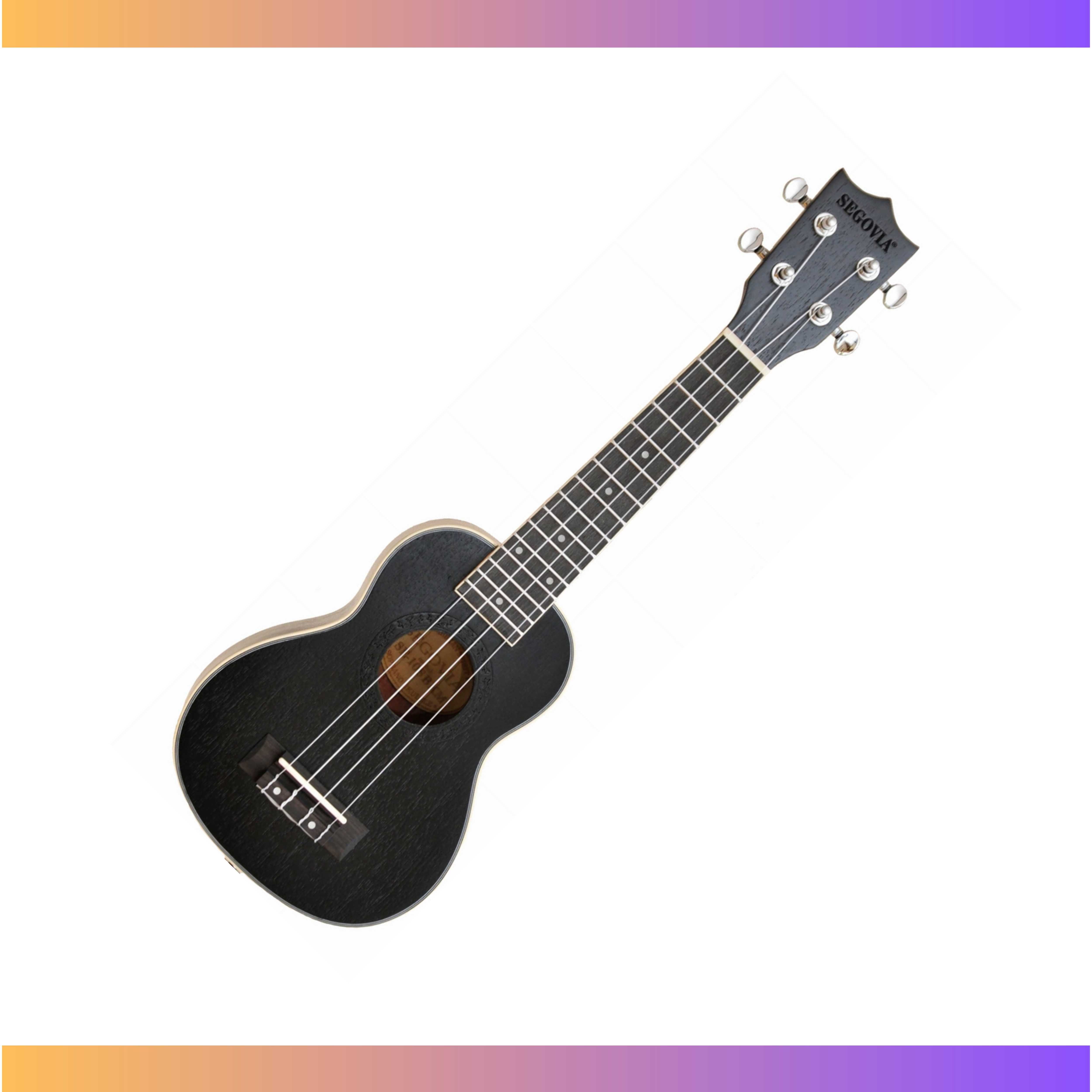Ukulele sopranowe Segovia SE-10S – NOWE, czarne, 2 lata gwarancji
