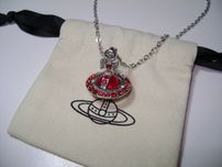 Кулон Vivienne Westwood червоний з пильником
