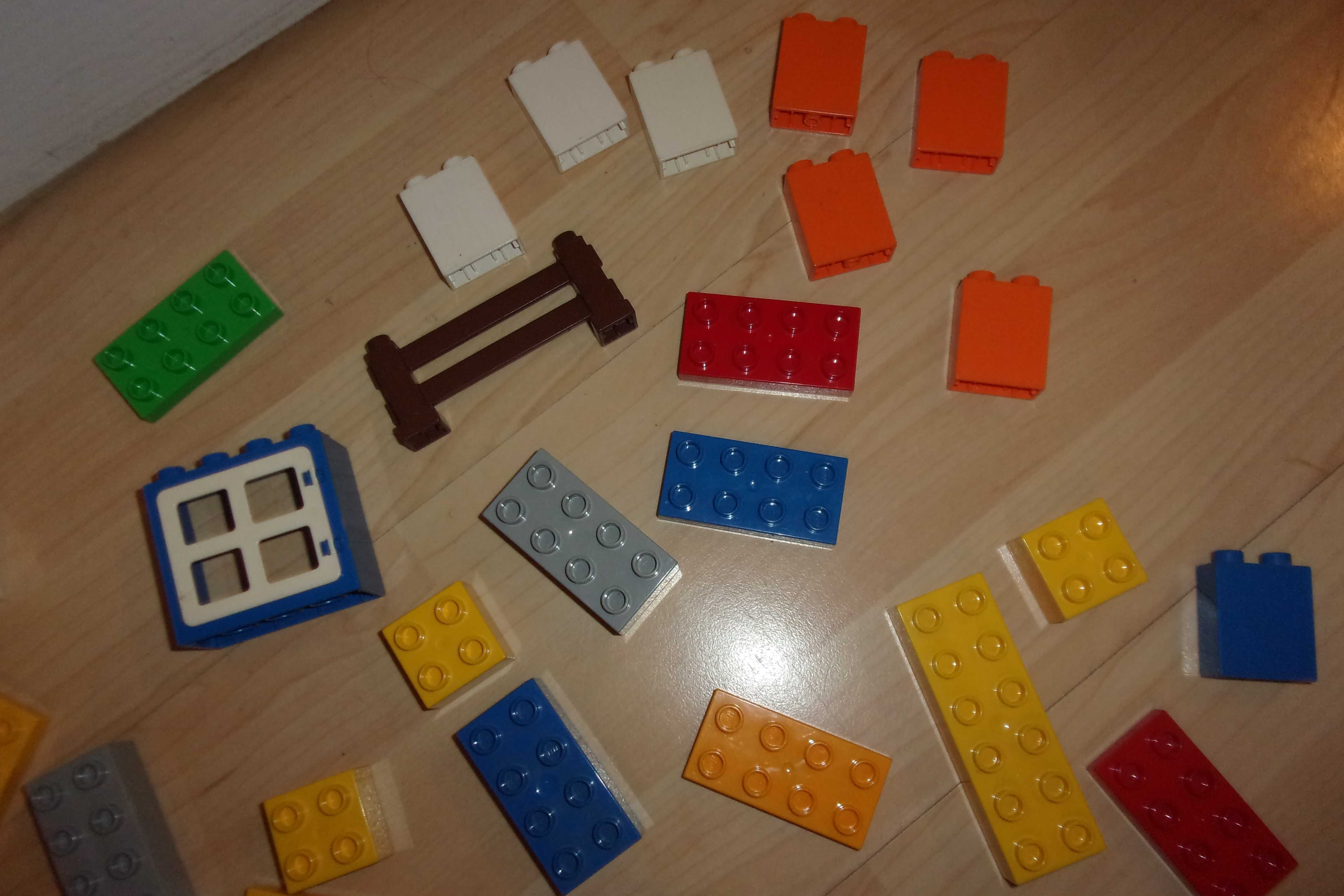 lego duplo klocki mebel podpory kwiatki okna