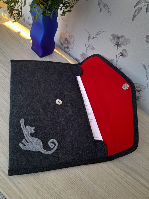 Filcowa teczka koperta na dokumenty