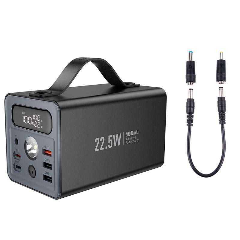 УМБ HOCO J138 60000mAh 22.5W 3USB/2Type-C/DC12V, 22.5W/3A, PD/QC