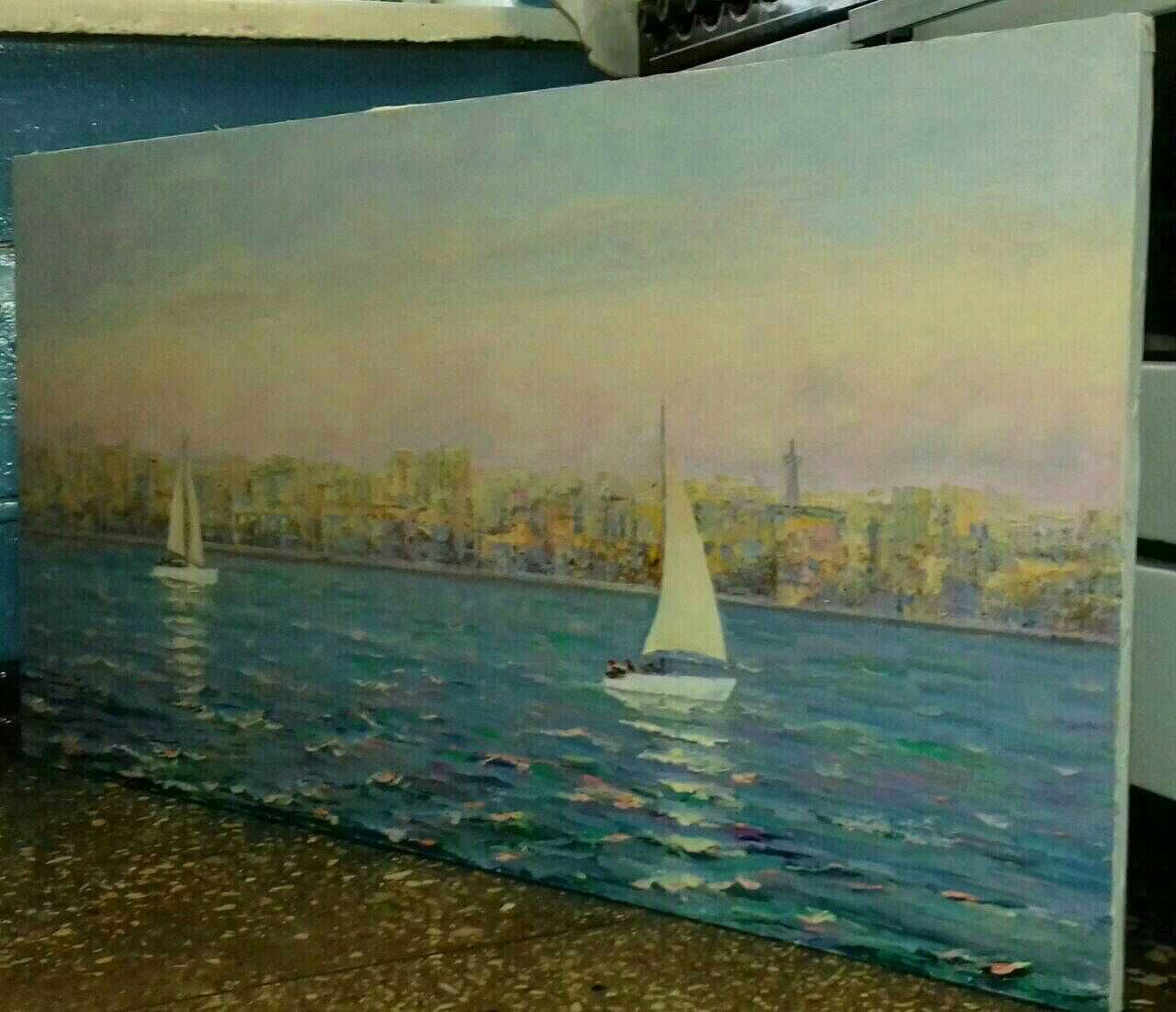 Картина "Неаполітанська затока" 60 х 115 см