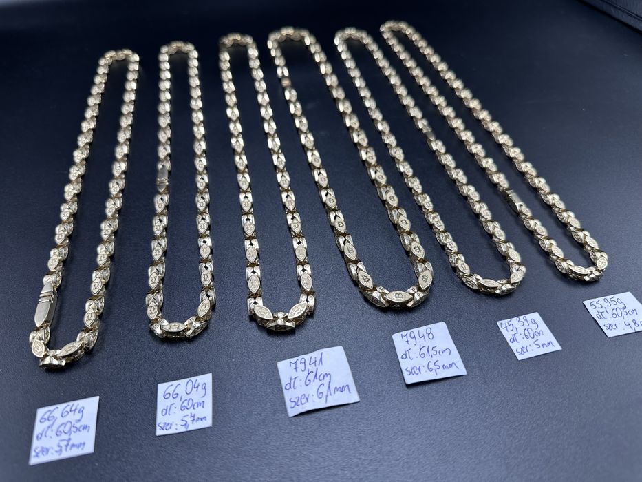 Zlote Łańcuchy Cartier Nowy wyrób