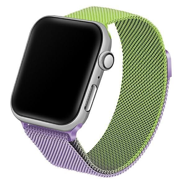 Beline Pasek Stalowy do Apple Watch Zielono-Purpurowy 38/40/41mm