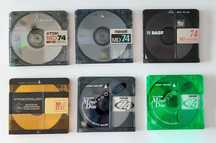 Minidisc, zestaw 6 szt