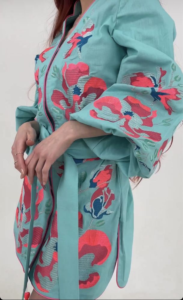 Дизайнерское платье - вышиванка известного украинского бренда