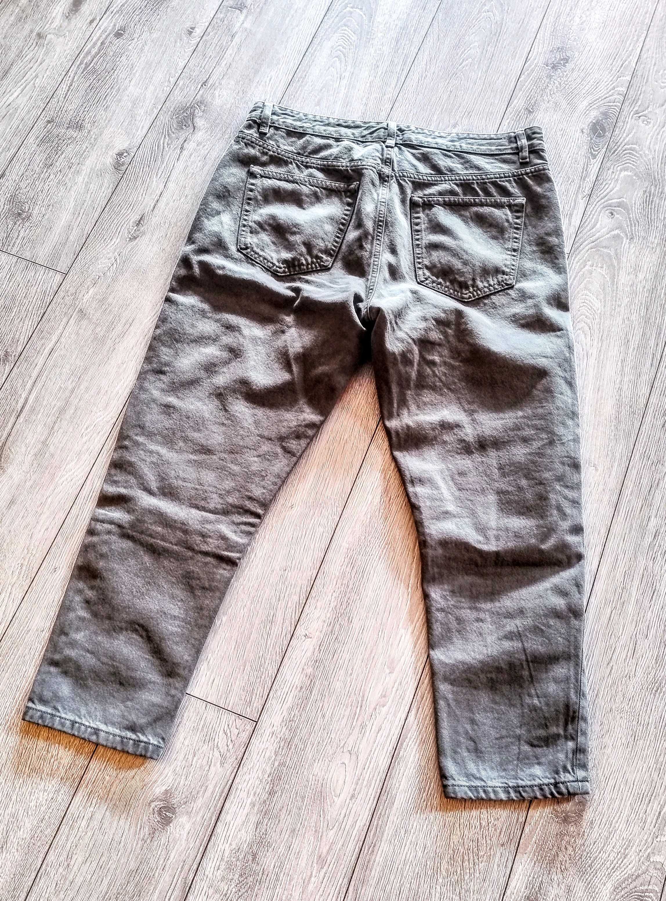 Zara spodnie jeansy męskie szare L/XL bawełna 100%