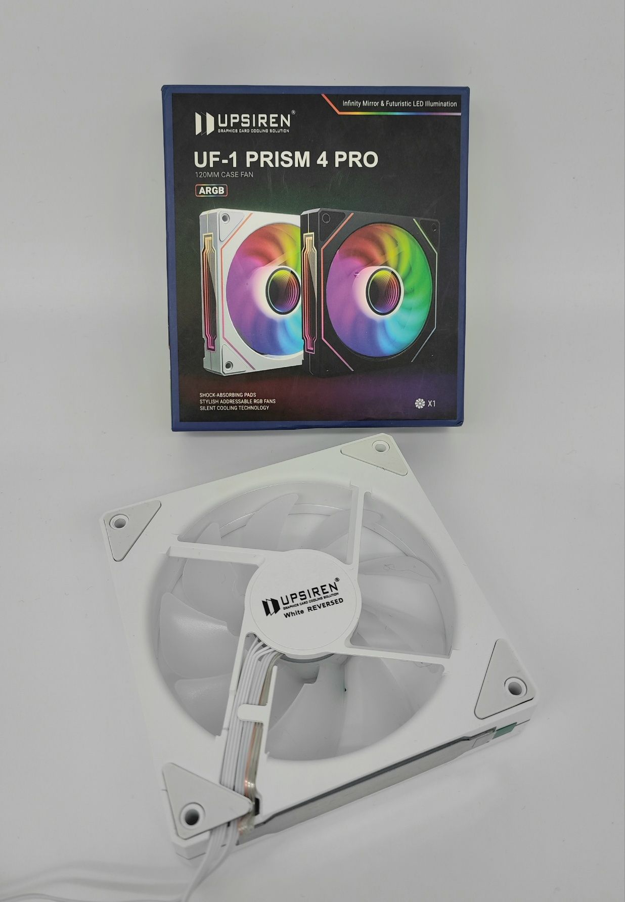 Вентилятор ARGB UPSIREN UF-1R PRISM 4 PRO 120 мм, 4-pin